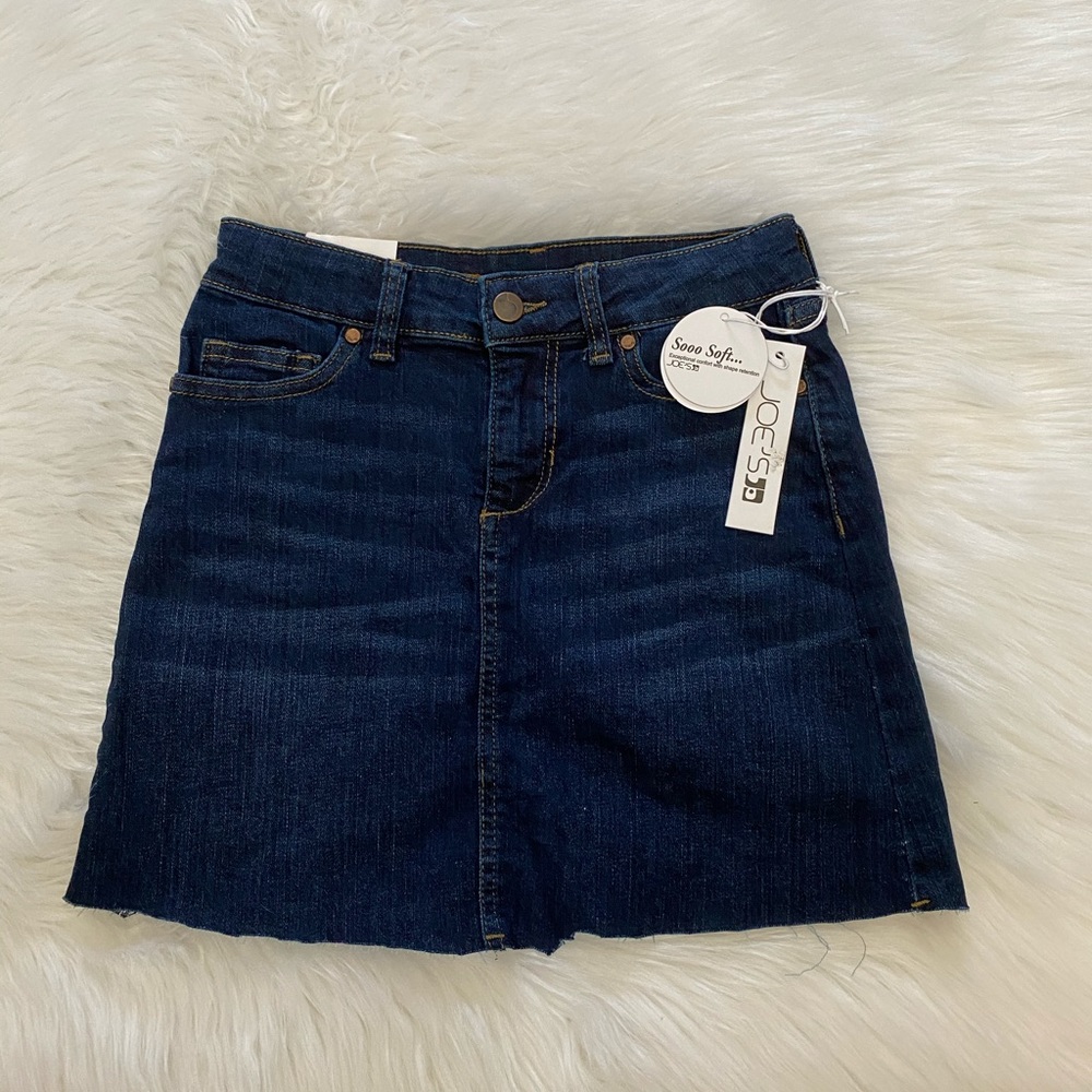 JOE’S Blue Denim Cut Off Bella Skirt 10